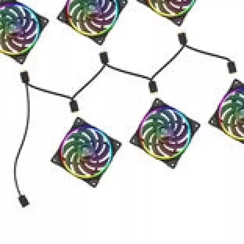 Splitter RGB Akasa AK-CBLD13-85BK cavo splitter LED indirizzabile 1-a-6