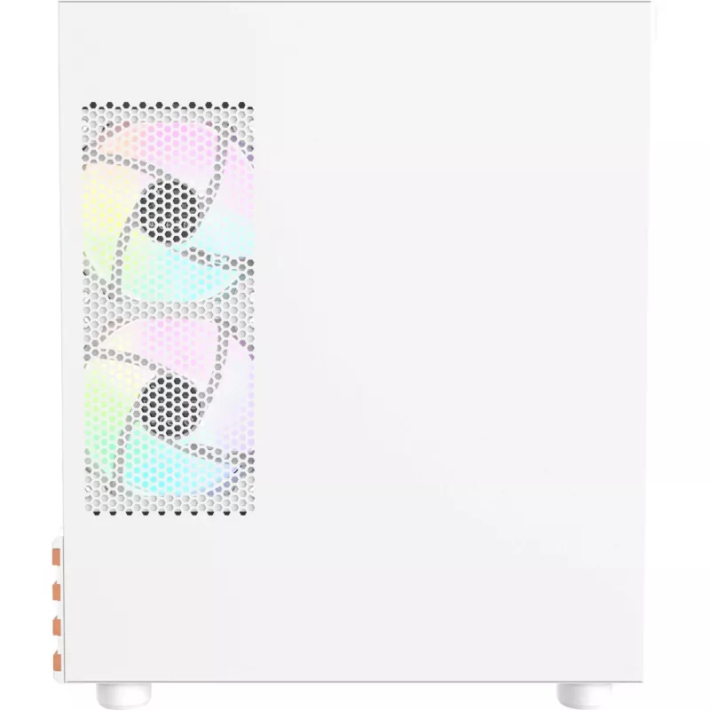 Case PC Micro Tower THERMALTAKE View 170 WS ARGB Snow — Micro ATX, bianco, 2x120mm laterale, 1x120mm posteriore, alimentatore in basso, supporta 2,5 pollici/3,5 pollici