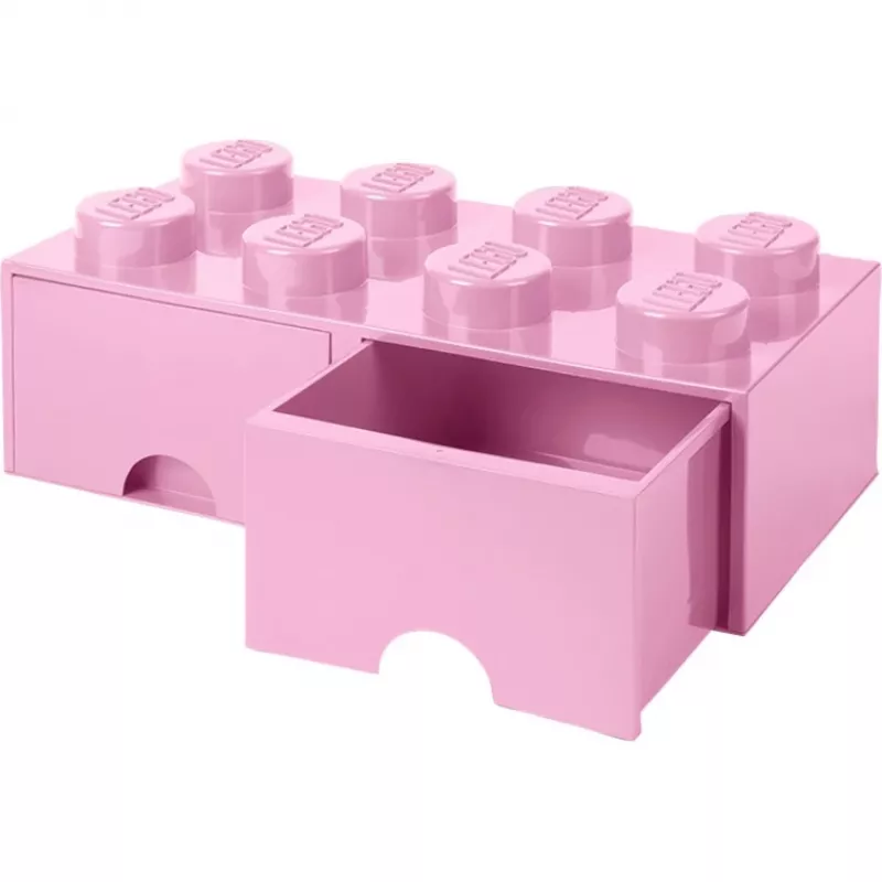 LEGO Brick Drawer 8 rosa, scatola contenitore rosa