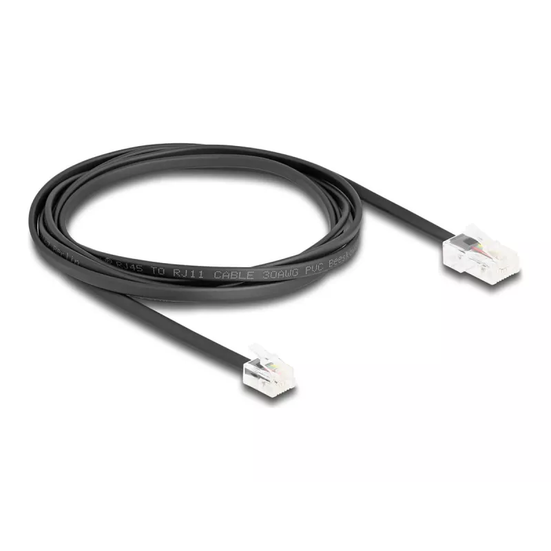 Cavo telefonico DeLOCK 88036 RJ45 a RJ11 2 m nero