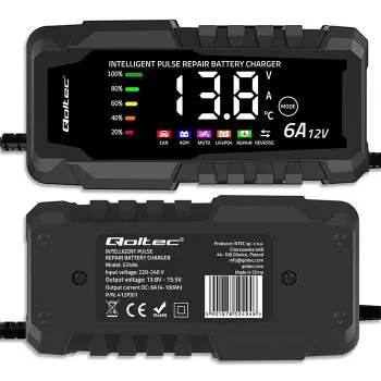 Caricabatterie 12V 6A raddrizzatore con funzione di riparazione