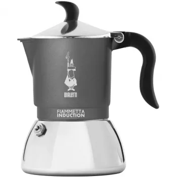 Caffettiera a induzione BIALETTI FIAMMETTA 2 tazze, grigio