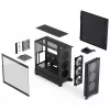 Fractal Design Pop 2 Air nero Solid case per PC midi-tower — supporto ATX, 3x ventole frontali 120 mm, vani per unità 2,5/3,5 pollici, 215×481×462 mm