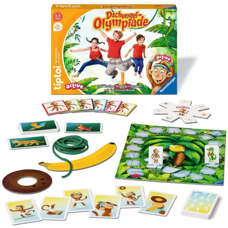 tiptoi ACTIVE Olimpiadi nella giungla, gioco da tavolo