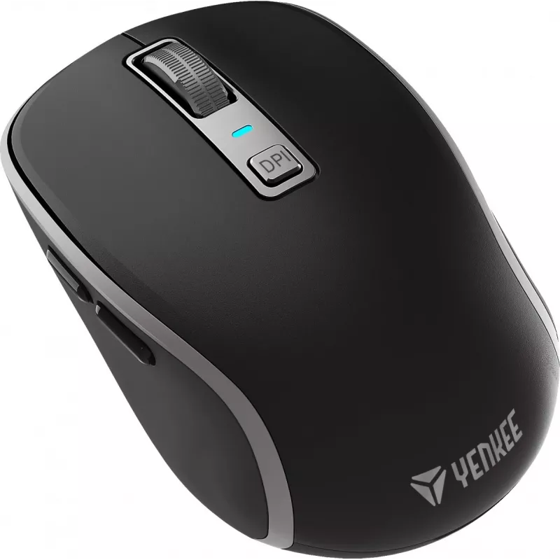 Mouse wireless Dual WiFi+Bluetooth, batteria ricaricabile, 5 tasti