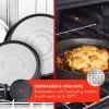 Set di pentole TEFAL, 4 pezzi | L7649453 Ingenio Ultimate | 16/18/20 cm | alluminio | nero