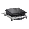 Steba RC 4 Plus Deluxe Chrome griglia raclette, acciaio inox/nero