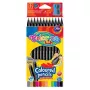Matite colorate triangolari Colorino Kids 12 colori (con temperino) legno nero