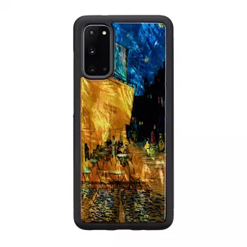 Custodia protettiva iKins per Samsung Galaxy S20 – nera, design Caféterrasse