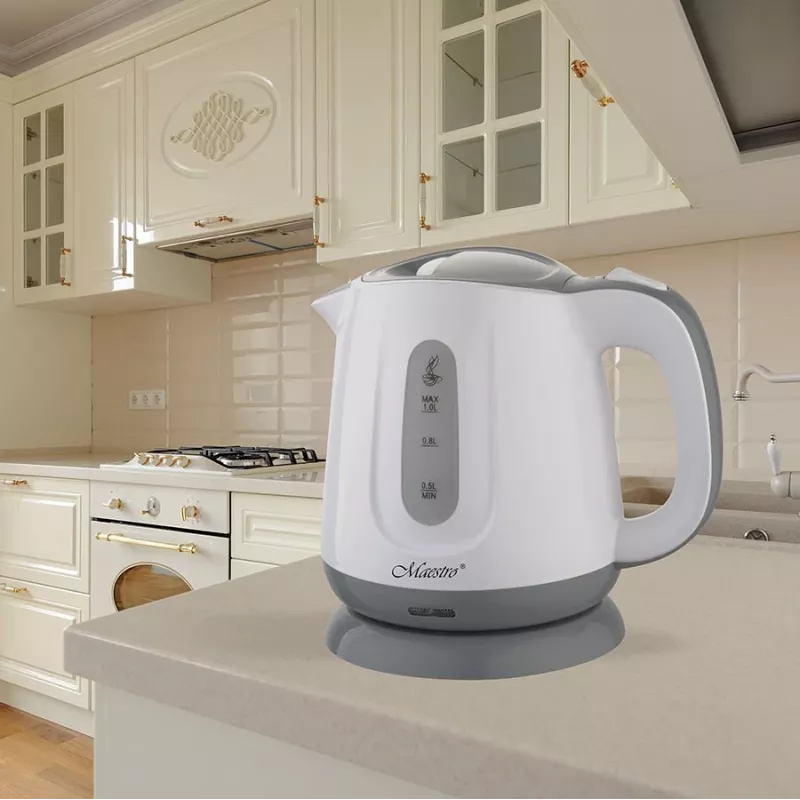 Bollitore elettrico Feel Maestro 1 l 1100 W grigio bianco