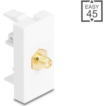 Adattatore DELOCK SMA connettore femmina su SMA connettore femmina — modello 90914, bianco