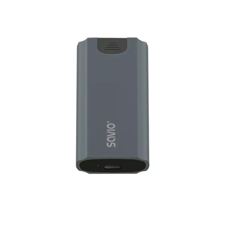 Case per SSD M.2 SAVIO AK-67 grigio, USB 10 Gbit/s, supporto per singolo drive M.2
