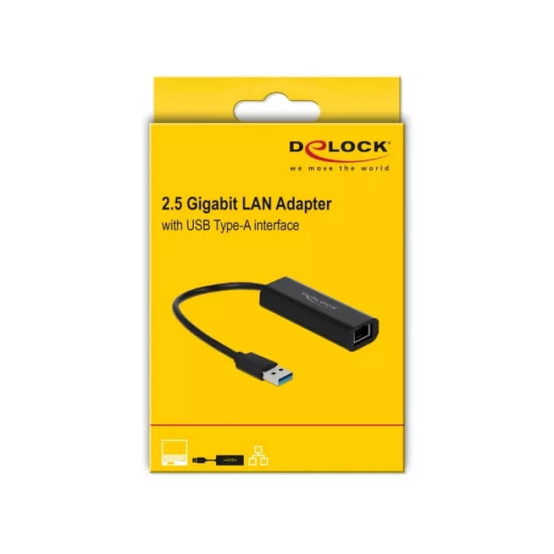 DeLOCK 66299 adattatore USB-A a LAN 2,5 Gigabit