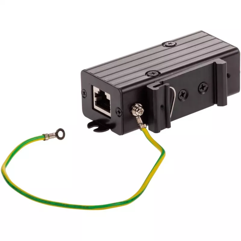 Axis TU8001 protezione da sovratensioni Ethernet per dispositivi PoE, montaggio a parete/guida DIN, nero
