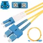 Patch cord Extralink SC/UPC a LC/UPC, Singlemode G.652D, Duplex PVC, 3 mm, 1 m