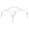 FastPitch Event Shelter XL, gazebo argento/blu scuro, 4,5 x 4,5 metri