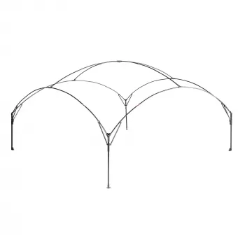 FastPitch Event Shelter XL, gazebo argento/blu scuro, 4,5 x 4,5 metri