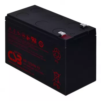 Batteria al piombo-acido sigillata csb HR1234WF2 12V 9Ah per UPS e gruppi di continuità