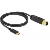 Cavo USB DeLOCK 83675 USB 3.2 Gen 2 1 m USB C USB B nero