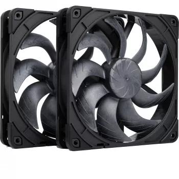 Noctua NF-A14x25 G2 PWM Sx2-PP chromax.nero set doppia ventola 140mm