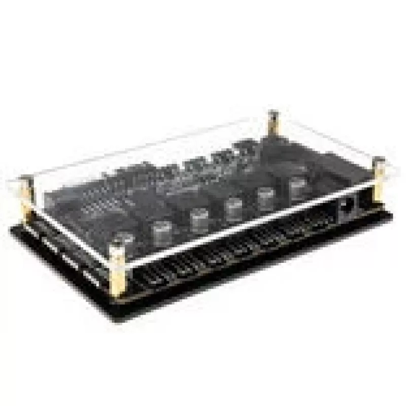 Controller automatico Lamptron CT630 PWM ARGB — controller ventole PWM-ARGB compatto, nero
