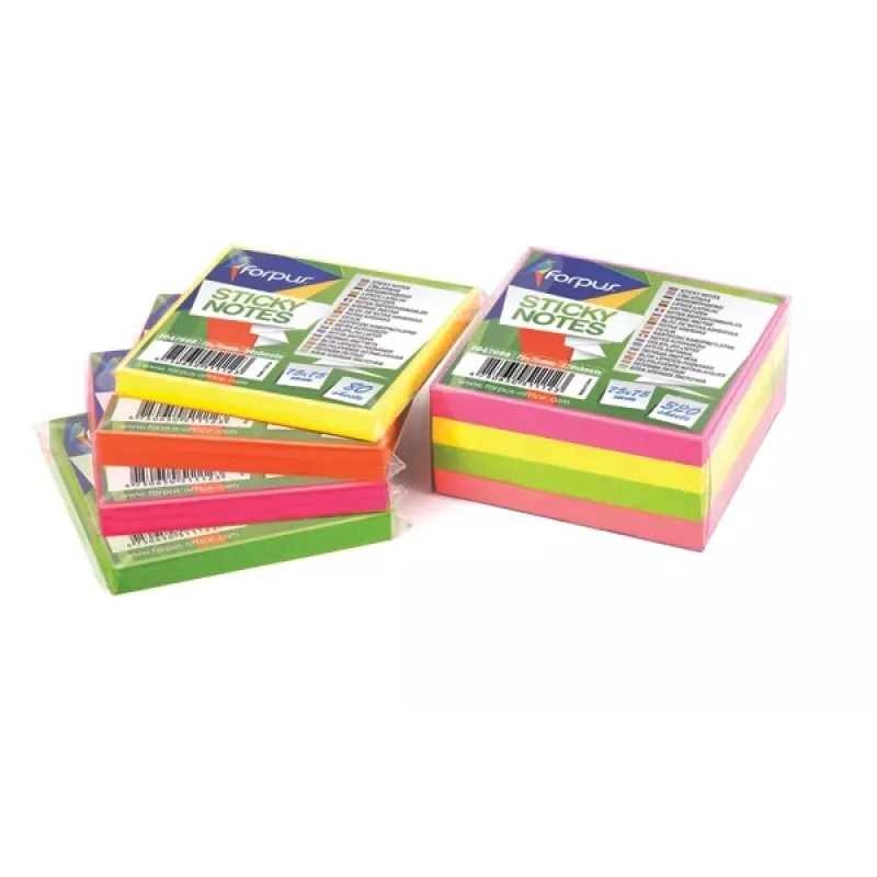 Note adesive Forpus, neon, 75x75 mm, verde (1x80)