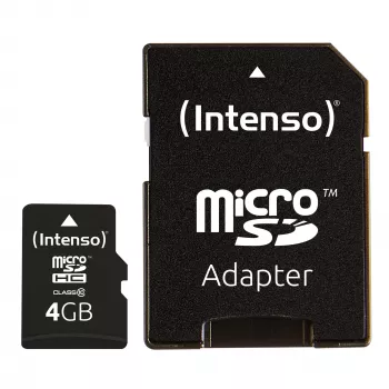 Memoria micro SDHC 4GB C10/W/ADAPTER 3413450 INTENSO
