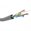 Cavo di rete Wentronic Goobay CAT 6, U/UTP, grigio, 100 m - CCA, AWG 24/7 (treccia), PVC (93884)