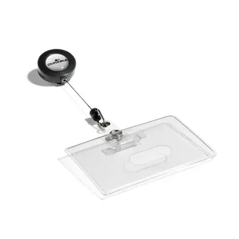 Durable 8016 portabadge orizzontale trasparente 10 pezzi