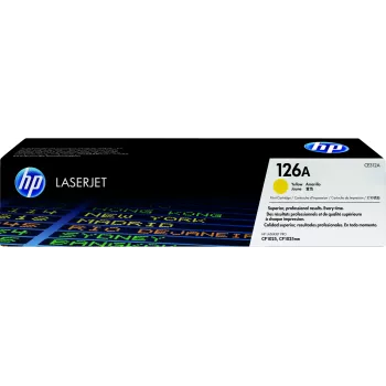 Cartuccia toner HP 126A giallo originale LaserJet, 1000 pagine, giallo, 1 pz.