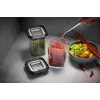 Set di 4 contenitori ermetici e impilabili GEFU G-12806, contenitori per alimenti, riutilizzabili
