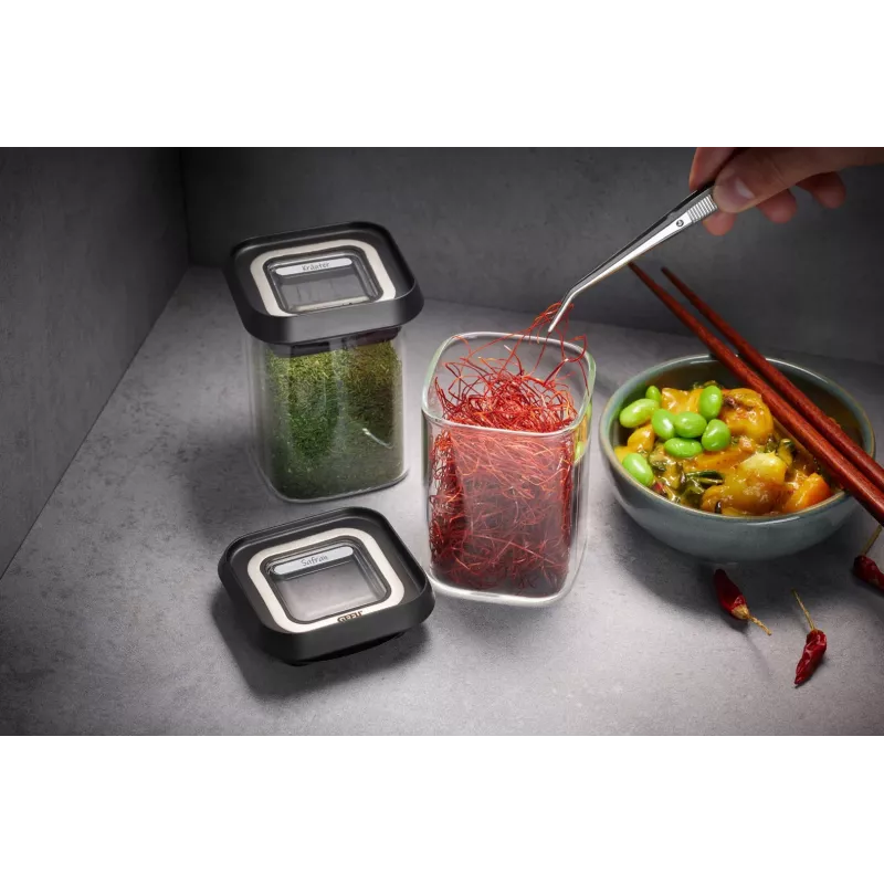Set di 4 contenitori ermetici e impilabili GEFU G-12806, contenitori per alimenti, riutilizzabili