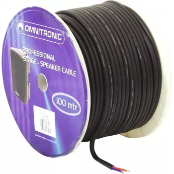 Cavo per altoparlanti Omnitronic 3030021K 2x2,5 mm, 100 m, nero