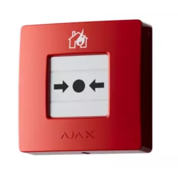 Pulsante manuale di allarme incendio Ajax 60815 rosso — pulsante di allarme incendio, montaggio a parete