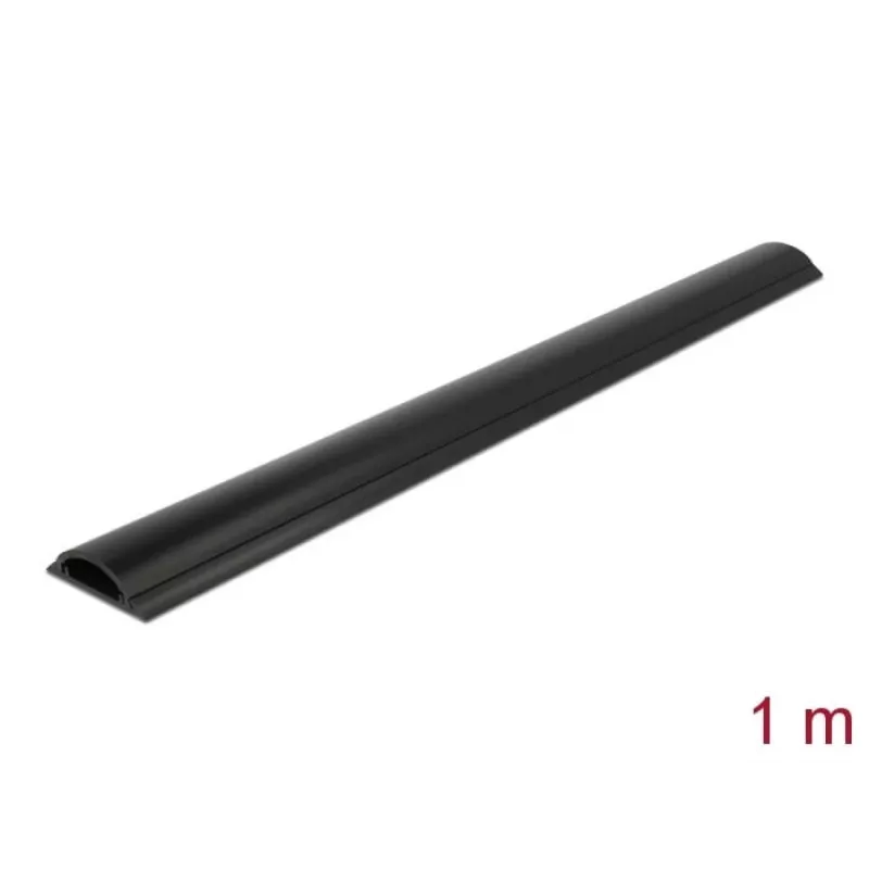 Canalina per cavi DeLOCK 50 x 12 mm autoadesiva nera 1 m