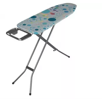 Asse da stiro full-size Vileda 4023103218932 — ampia superficie, gambe in acciaio inox, piano da stiro 1200×380 mm, altezza 75–96 cm, pieghevole, portaferro
