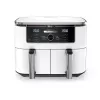 Friggitrice ad aria Ninja AF400EU Double 9,5 L 2470 W bianca, comandi rotanti e touch