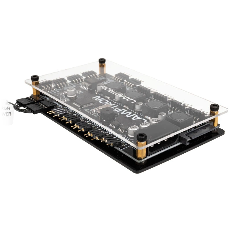 Lamptron PCI Controllore ventole RGB e LED SM436 Sync Edition, nero