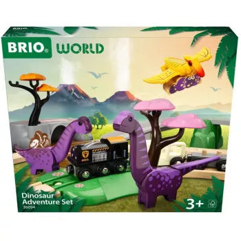 Brio World Set avventura dinosauri, binario