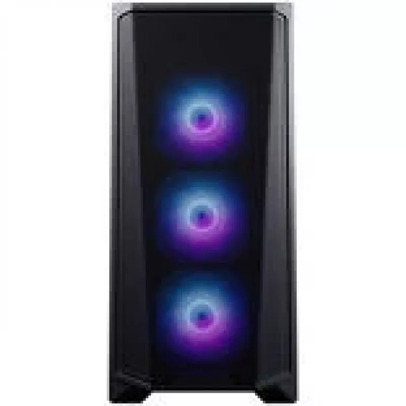 Case PC PHANTEKS Eclipse G370A, mid-tower, SSI-EEB, RGB, vetro temperato - include 3 ventole da 120 mm, nero
