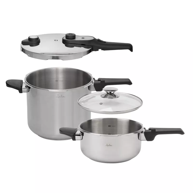 Set pentole Jata HOLL2547 — set di pentole e padelle in acciaio inox (modello HOLL2547)