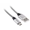 Cavo USB 2.0 Type-C maschio - C maschio 1,0 m nero-argento
