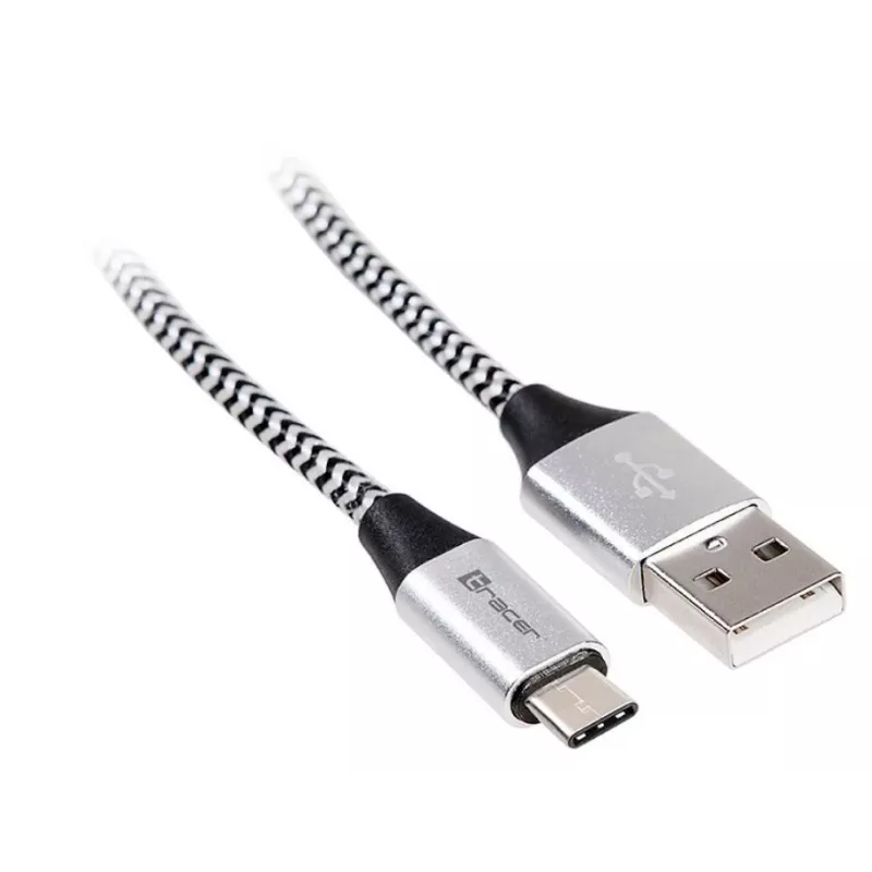 Cavo USB 2.0 Type-C maschio - C maschio 1,0 m nero-argento