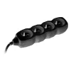 Tracer PowerCord prolunga, 4 prese, 3 m, nero