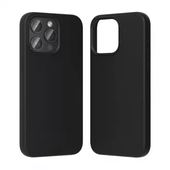Custodia protettiva in silicone Vention KUFB0-40 per iPhone 15 Pro Max — custodia soft-touch nera