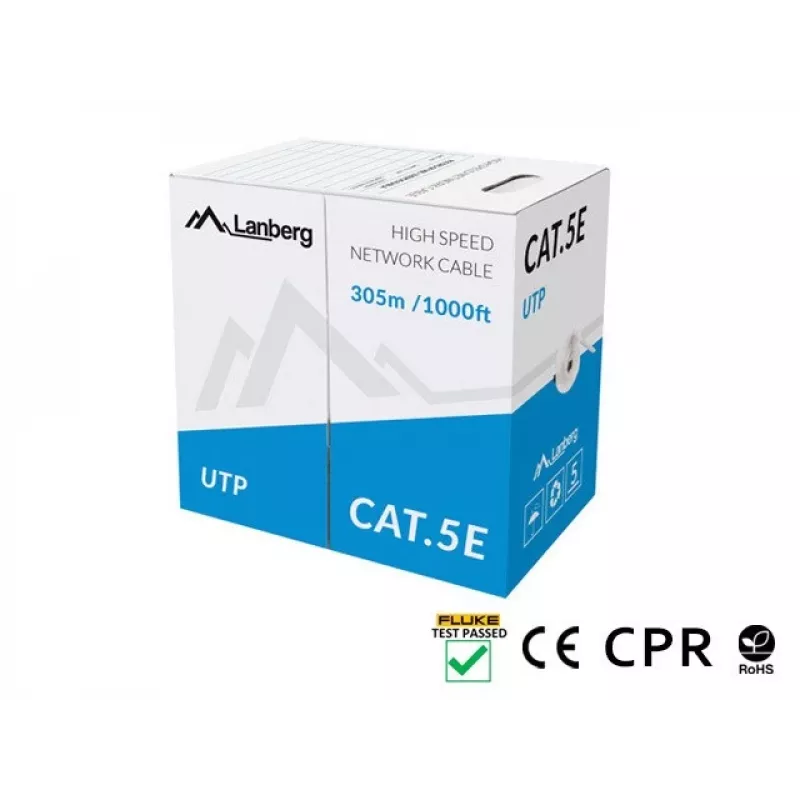 Cavo di rete Lanberg LCU5-11CU-0305-S U/UTP Cat5e 305 m grigio