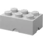 Scatola contenitore Room Copenhagen LEGO Storage Brick 6, grigia – organizer impilabile per giocattoli e accessori