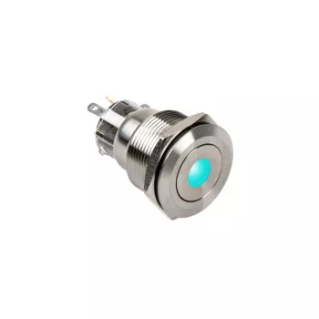 Pulsante DimasTech Vandalismustaster 22mm Silverline Dot RGB PD215, 22 mm