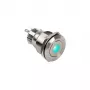 Pulsante DimasTech Vandalismustaster 22mm Silverline Dot RGB PD215, 22 mm