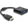 Cavo adattatore DELOCK HDMI maschio a VGA femmina — HDMI (maschio) a VGA (femmina), nero